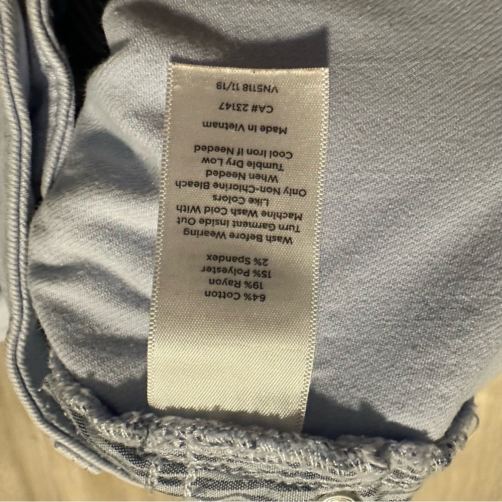 Talbots Light Blue High Waist Jegging Crop Jeans Sz 16P - Picture 3 of 10